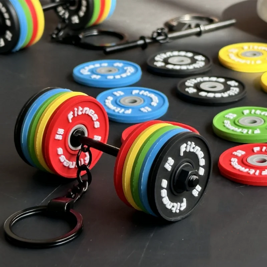 2025 Neue Hantel Schlüsselanhänger DIY Silikon Hantel Schlüsselanhänger Fitness Geschenke für Fitness-Liebhaber, Geschenk für Fitnesstrainer, Rucksack Auto Schlüsselanhänger