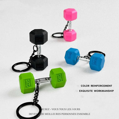 2025 Neue Hantel Schlüsselanhänger DIY Silikon Hantel Schlüsselanhänger Fitness Geschenke für Fitness-Liebhaber, Geschenk für Fitnesstrainer, Rucksack Auto Schlüsselanhänger