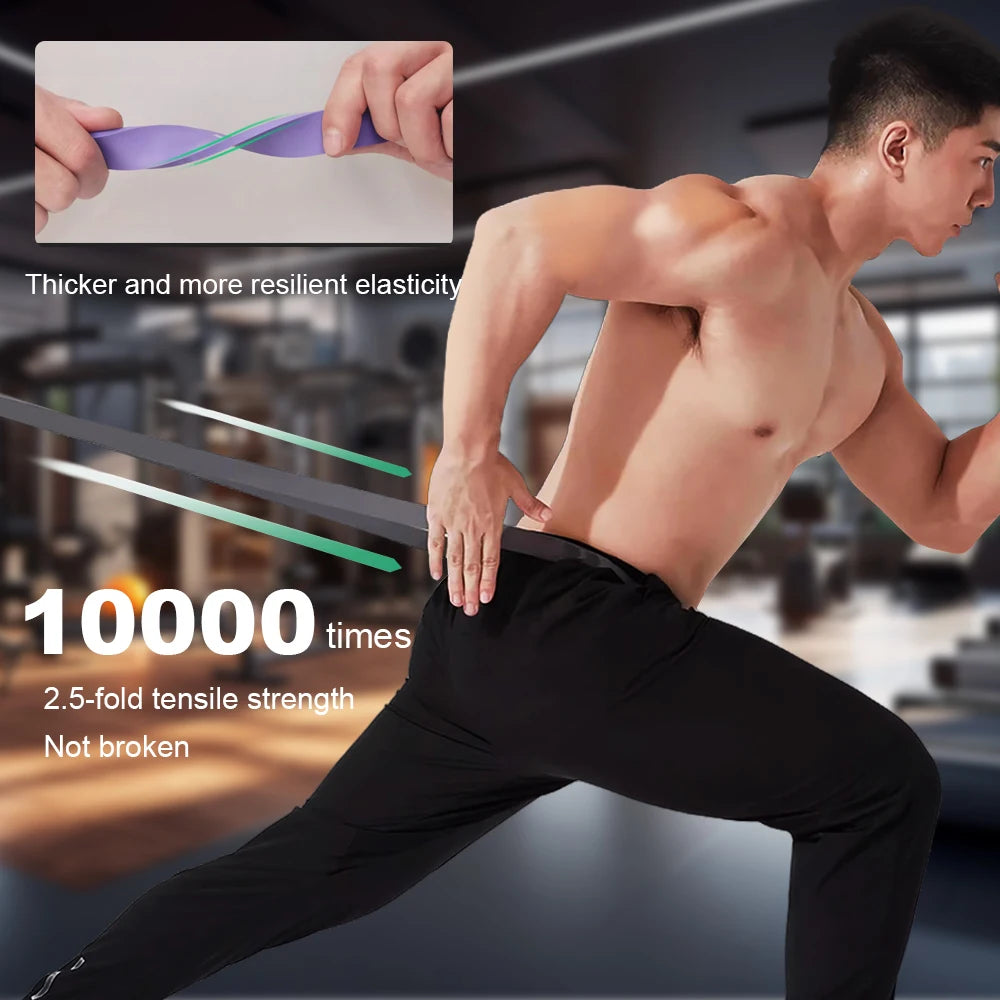 5~120lbs Fitness Widerstandsband Boxen Agilitätstraining Workout Fitnessstudio-Ausrüstung Yoga Pilates-Zubehör Gummiband Heim-Fitnessstudio