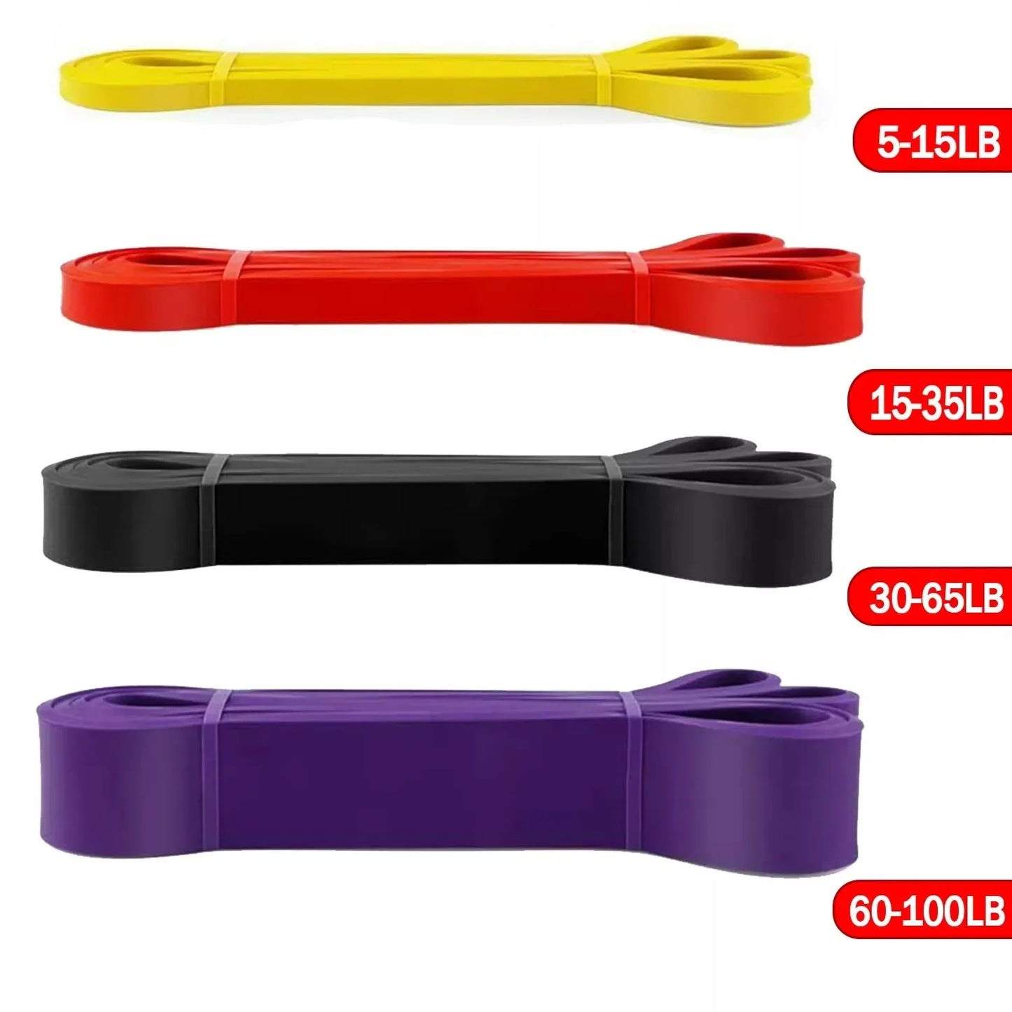 5~120lbs Fitness Widerstandsband Boxen Agilitätstraining Workout Fitnessstudio-Ausrüstung Yoga Pilates-Zubehör Gummiband Heim-Fitnessstudio