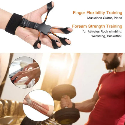 5-60 kg verstellbarer Griffkrafttrainer mit Fingertrainer, Handgriffstärker für Muskelaufbau und Verletzungsrehabilitation