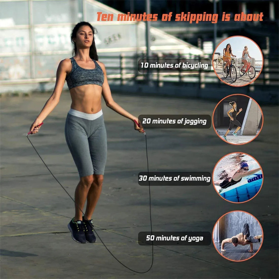Speed Jump Rope Fitness Springseil aus Stahl Kabellos mit Kugellager Workout für Boxen MMA Kampfsport Fitnessgeräte für Zuhause