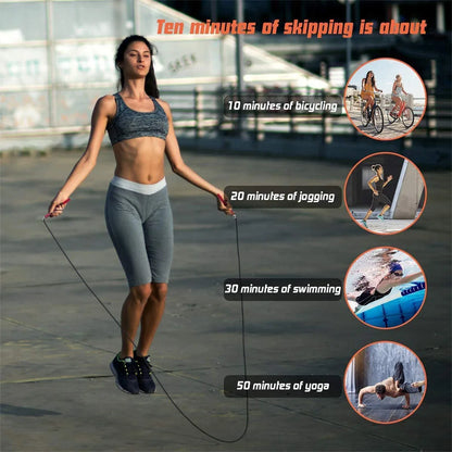 Speed Jump Rope Fitness Springseil aus Stahl Kabellos mit Kugellager Workout für Boxen MMA Kampfsport Fitnessgeräte für Zuhause