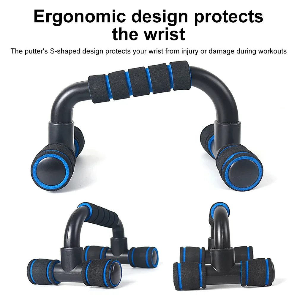 Non-Slip Push Up H-Shaped Support Bar Stand Home Fitness Power Rack Gym Handles Pushup Bars Exercise Arm Chest Muscle Training