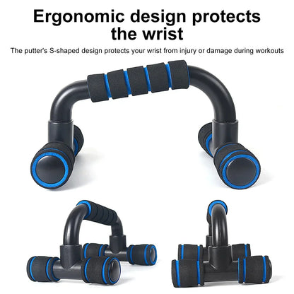 Non-Slip Push Up H-Shaped Support Bar Stand Home Fitness Power Rack Gym Handles Pushup Bars Exercise Arm Chest Muscle Training