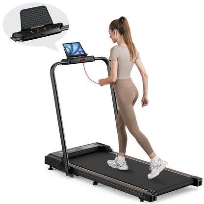 Formill FT51 2 in 1 Laufband, Maximalgeschwindigkeit 1-10 km/h elektrisches Laufband, installationsfrei, Lauf- und Joggingmaschine für zuhause