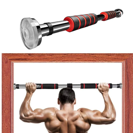 Teleskop-Klimmzugstange für die Tür, rutschfest, Klimmzug-Fitnessgerät, verstellbar, für das Krafttraining zu Hause, strapazierfähig, für Männer und Frauen