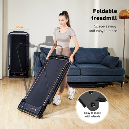 Formill FT51 2 in 1 Laufband, Maximalgeschwindigkeit 1-10 km/h elektrisches Laufband, installationsfrei, Lauf- und Joggingmaschine für zuhause