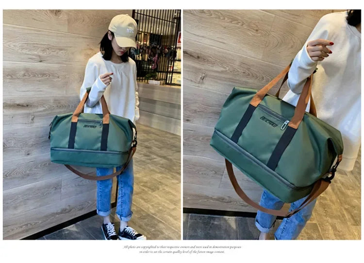 Reise-Sporttasche, Kurzstreckengepäck, tragbare Fitnesstaschen, Schulter-Crossbody-Brusttasche, Handtaschen, Reisetasche, Handgepäck, Weekender-Tasche