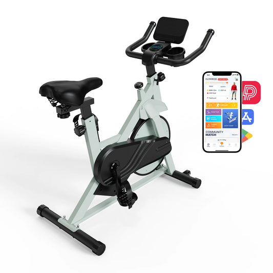 Superun Heimtrainer mit magnetischer Steuerung, großer Tablet-Halter, bequemer Sitz, Indoor-Cycling-Bike, Cardio-Fitness-Bike