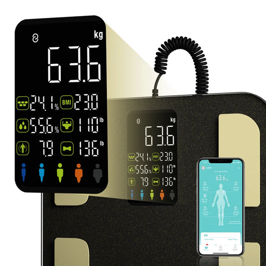 Intelligente Bioimpedanzwaage Intelligente Körperanalysewaage Digitale Waage Körperfettwaage Balance Bioimpedanzwaage