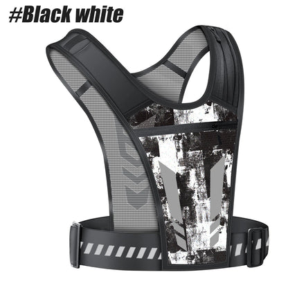 Reflektierende Lauf-Telefonhalter-Weste für Männer und Frauen, Joggen, Gehen, Sport, Fitnessstudio, Workout, 1 Stück verstellbare Träger mit Schlüssel Tasche