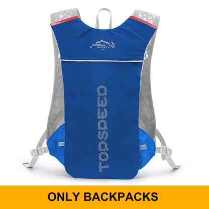 Outdoor Trail Running 5L ultraleichter Rucksack Hydrationslaufweste für Männer atmungsaktive Marathon-Fahrradtasche Wasserflasche 500ML