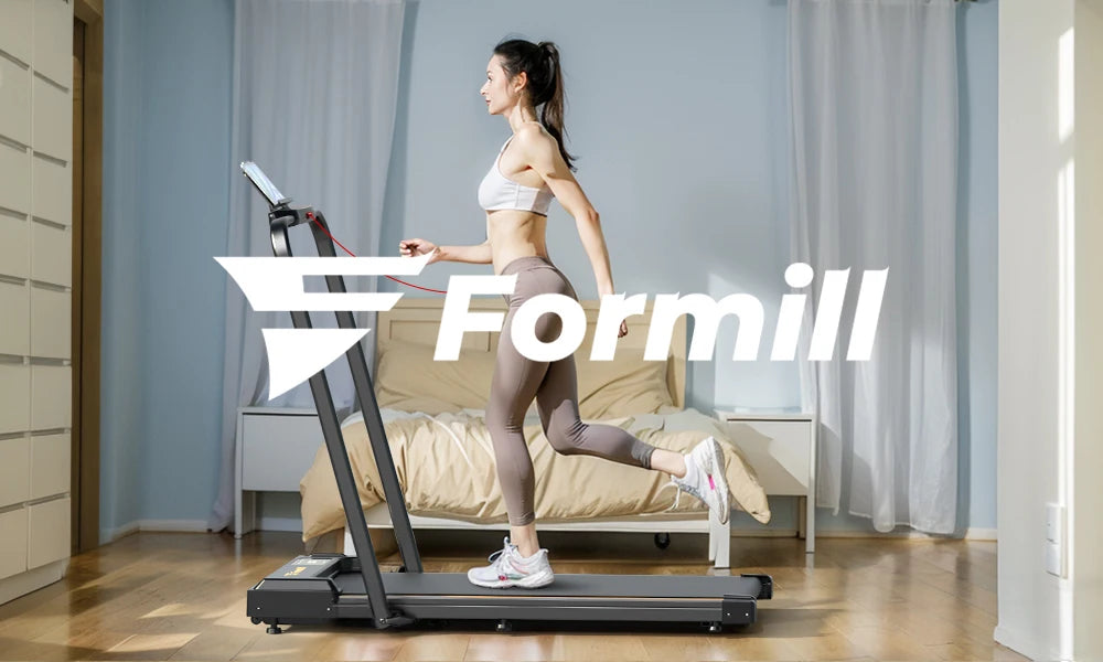 Formill FT51 2 in 1 Laufband, Maximalgeschwindigkeit 1-10 km/h elektrisches Laufband, installationsfrei, Lauf- und Joggingmaschine für zuhause