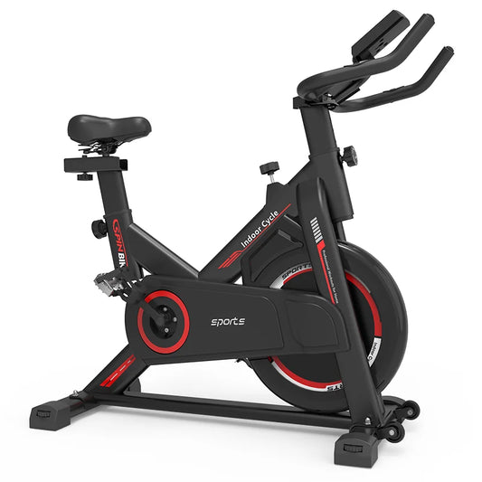 Innenraum Fitnessstudio Commercial Fitnessbike Cardio Fitness Radfahren Spinning Bike Fahrrrad
