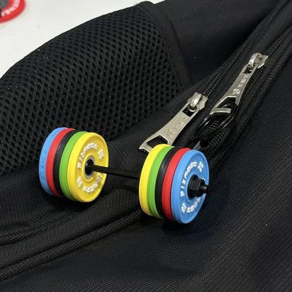 2025 Neue Hantel Schlüsselanhänger DIY Silikon Hantel Schlüsselanhänger Fitness Geschenke für Fitness-Liebhaber, Geschenk für Fitnesstrainer, Rucksack Auto Schlüsselanhänger