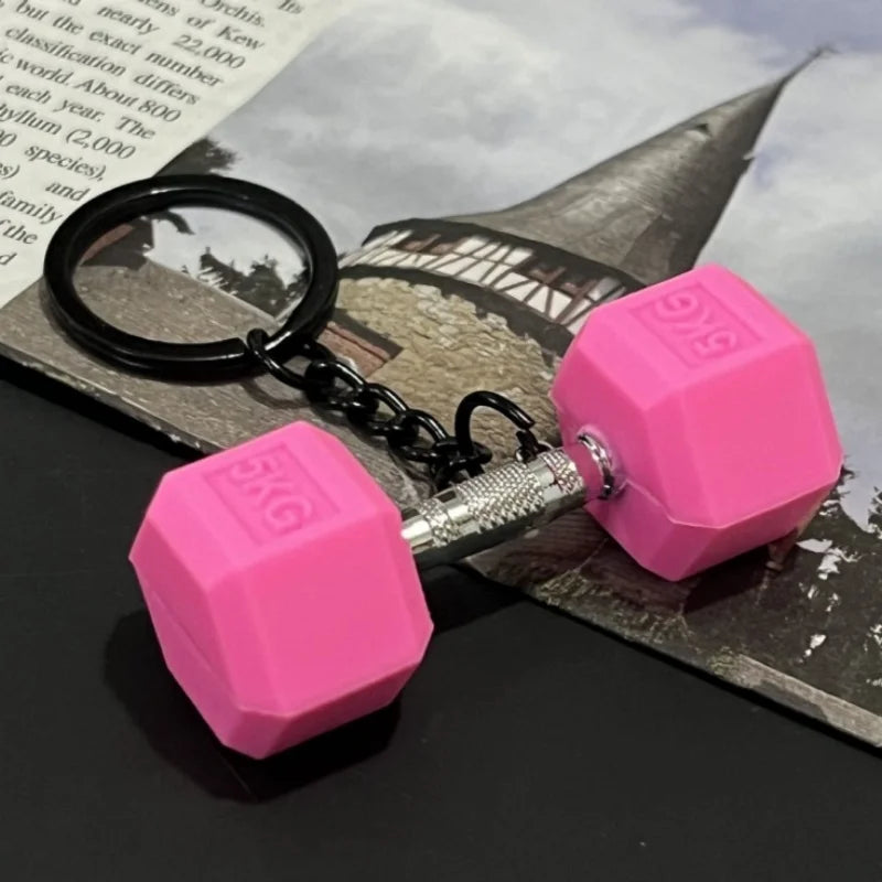 2025 Neue Hantel Schlüsselanhänger DIY Silikon Hantel Schlüsselanhänger Fitness Geschenke für Fitness-Liebhaber, Geschenk für Fitnesstrainer, Rucksack Auto Schlüsselanhänger