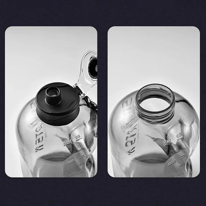 1,7L/2,7L Sport-Wasserflasche Gym Radfahren Becher Tragbare große Kapazität Wasserflasche für Fitness Camping Männer Wasserkocher